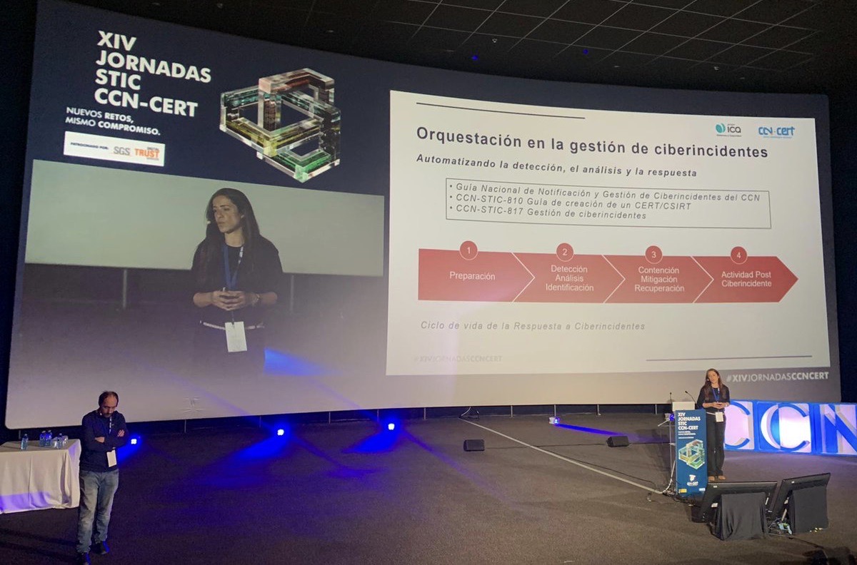 XIV Jornadas CCN-CERT: Impartimos el Taller de Gestión de Incidentes de ICA Sistemas y Seguridad
